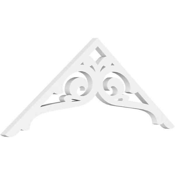 Ekena Millwork Pitch Bordeaux Architectural Grade PVC Gable Pediment, 36"W x 13 1/2"H x 1"P (9/12) GPP036X014X100BOR - main